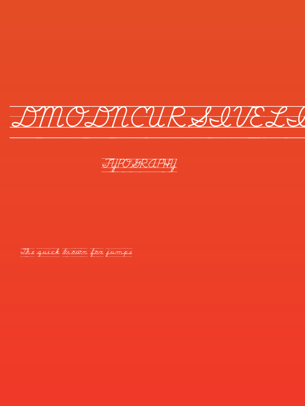 DmoDNCursiveLine Poster