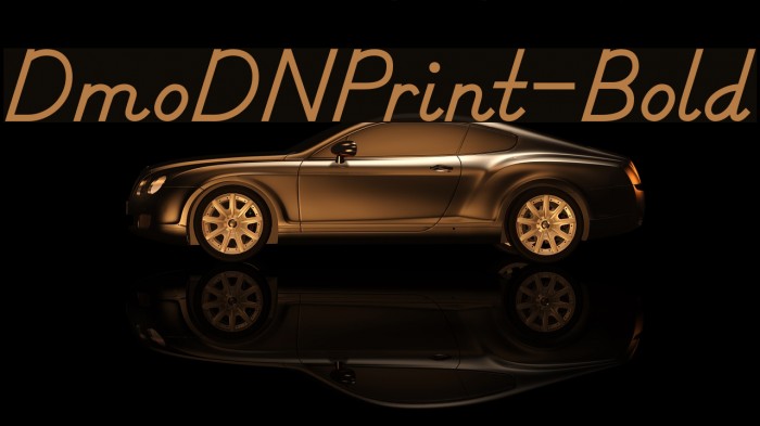 DmoDNPrint-Bold Font examples