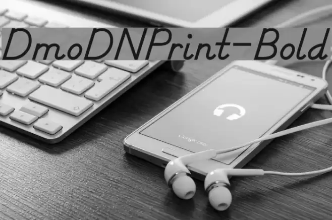 DmoDNPrint-Bold Font examples
