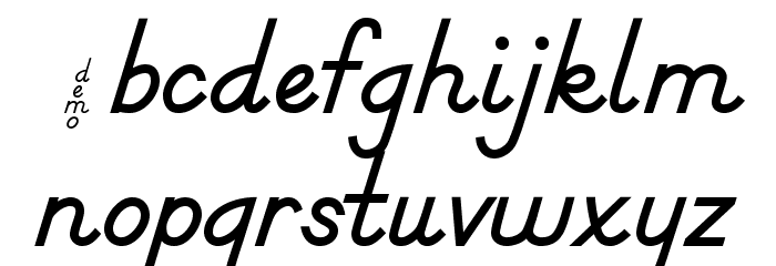 DmoDNPrint-Bold Font LOWERCASE