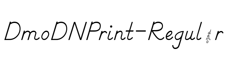 DmoDNPrint-Regular Font