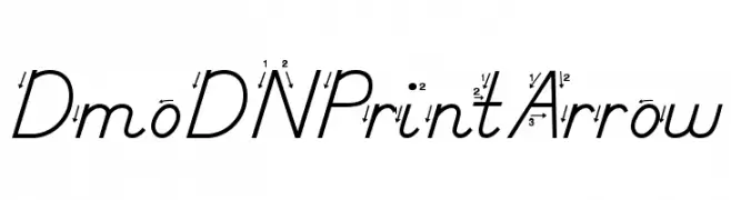 DmoDNPrintArrow  Fuentes Gratis Descargar