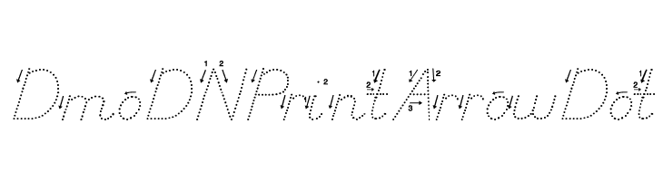 DmoDNPrintArrowDot  font caratteri gratis