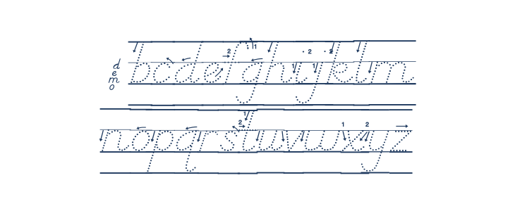 DmoDNPrintArrowDotLine Lowercase