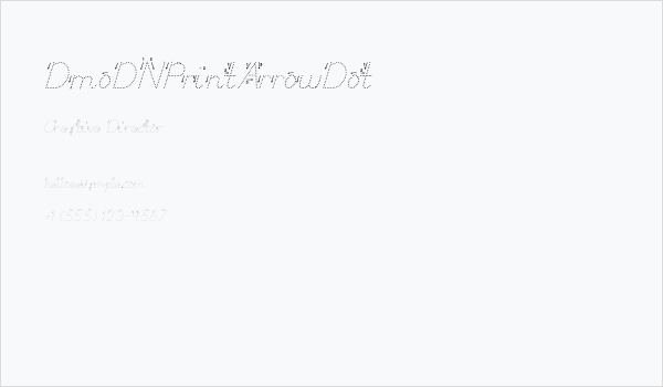 DmoDNPrintArrowDot Business Card