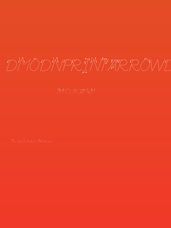 DmoDNPrintArrowDot Poster