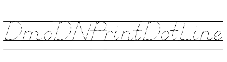 DmoDNPrintDotLine  免费字体下载