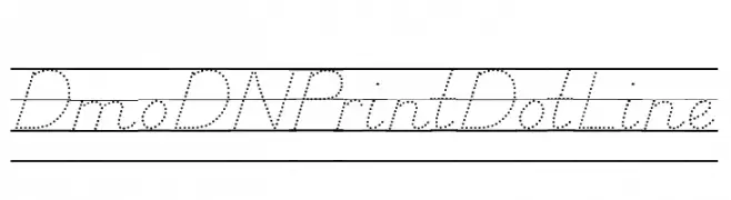 DmoDNPrintDotLine  Fuentes Gratis Descargar
