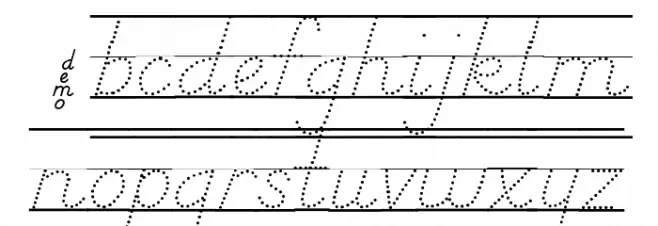 DmoDNPrintDotLine फ़ॉन्ट लोअरकेस