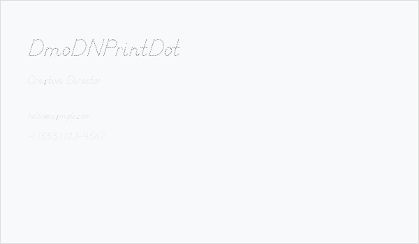 DmoDNPrintDot Business Card