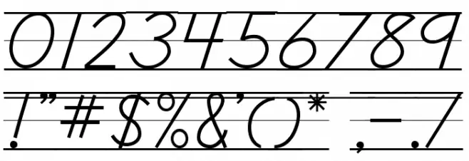 DmoDNPrintLine Font OTHER CHARS