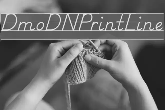 DmoDNPrintLine Font examples