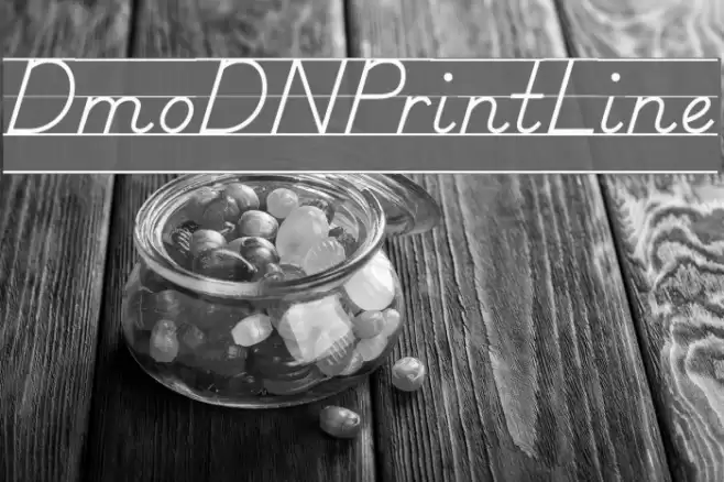DmoDNPrintLine Font examples