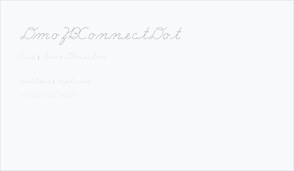 DmoZBConnectDot Business Card