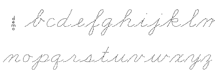 DmoZBConnectDot Font LOWERCASE