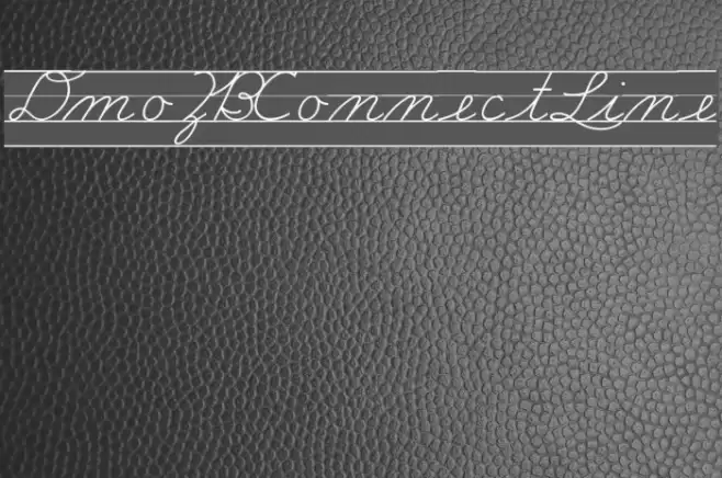 DmoZBConnectLine Font examples