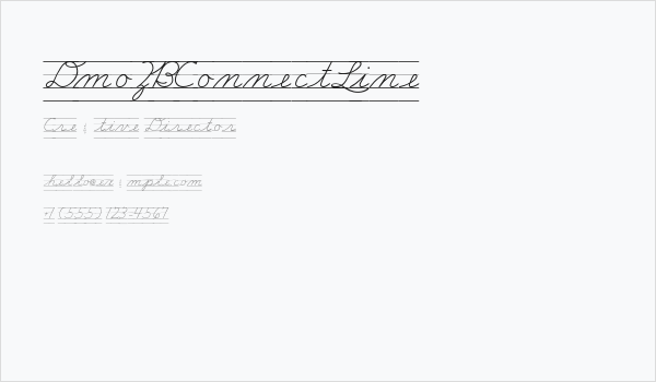 DmoZBConnectLine Business Card