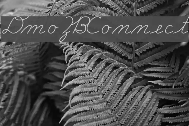 DmoZBConnect Schriftart examples