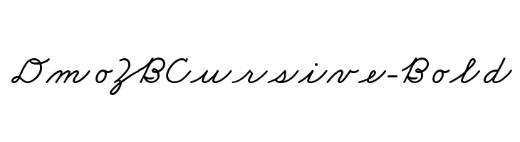 DmoZBCursive-Bold Font