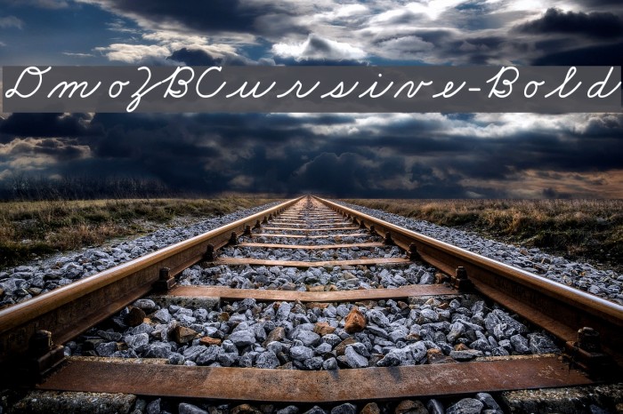 DmoZBCursive-Bold Font examples