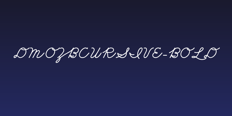 DmoZBCursive-Bold Social Header