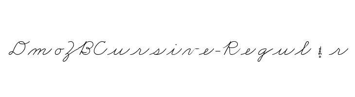 DmoZBCursive-Regular Font