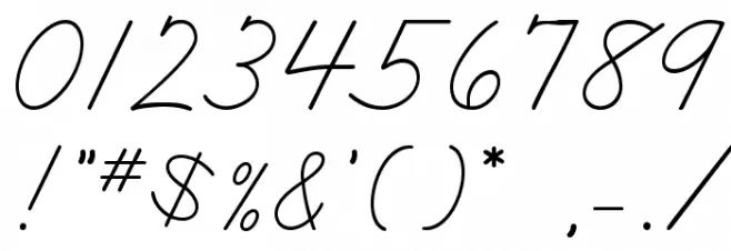 DmoZBCursive-Regular Font OTHER CHARS