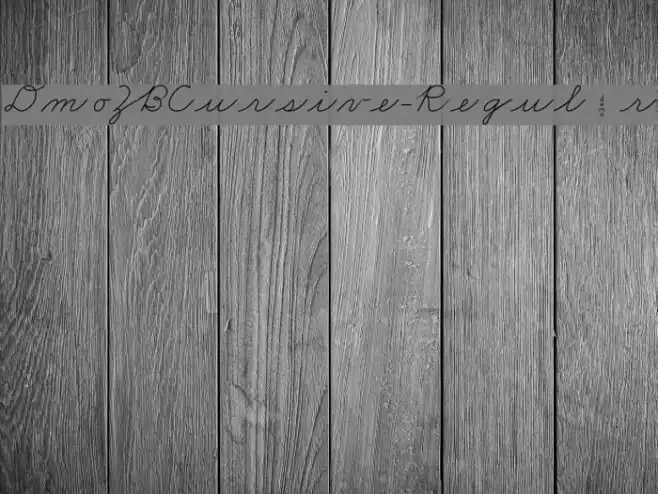 DmoZBCursive-Regular Font examples