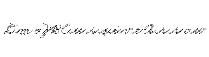 DmoZBCursiveArrow Font