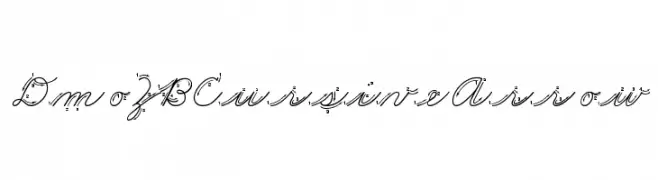 DmoZBCursiveArrow  baixar fontes gratis