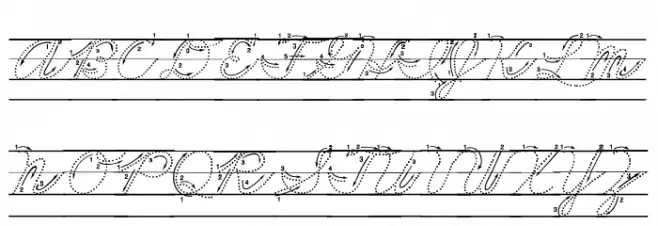 DmoZBCursiveArrowDotLine फ़ॉन्ट अपरकेस