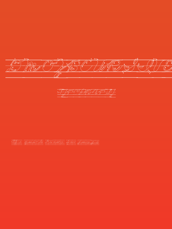 DmoZBCursiveArrowDotLine Poster