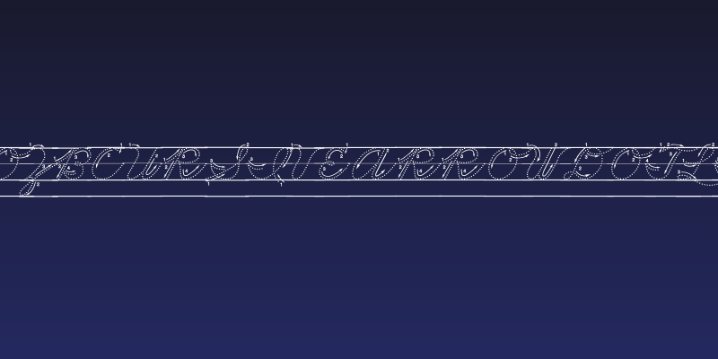 DmoZBCursiveArrowDotLine Social Header
