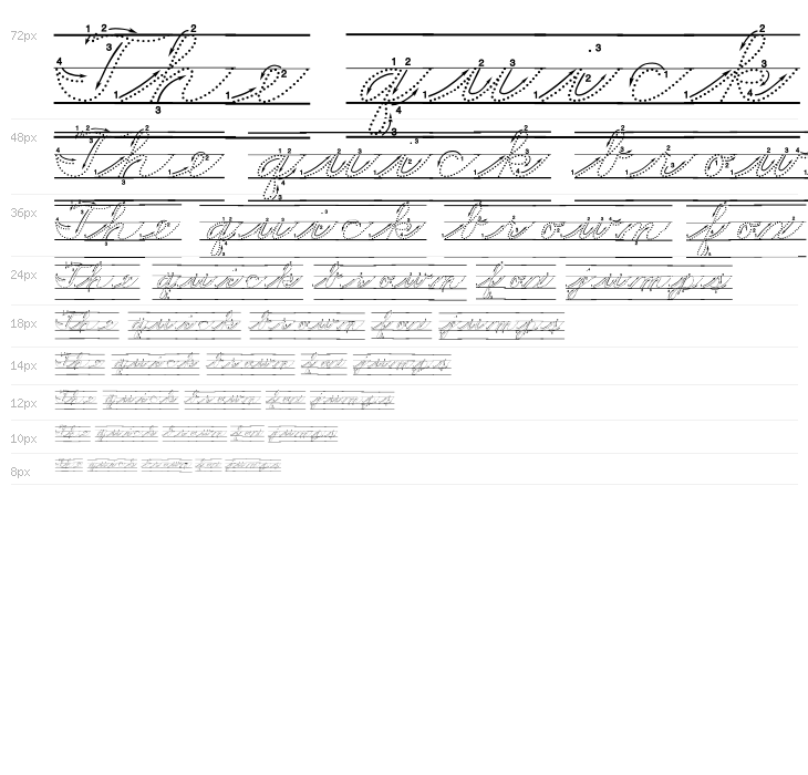 DmoZBCursiveArrowDotLine Waterfall