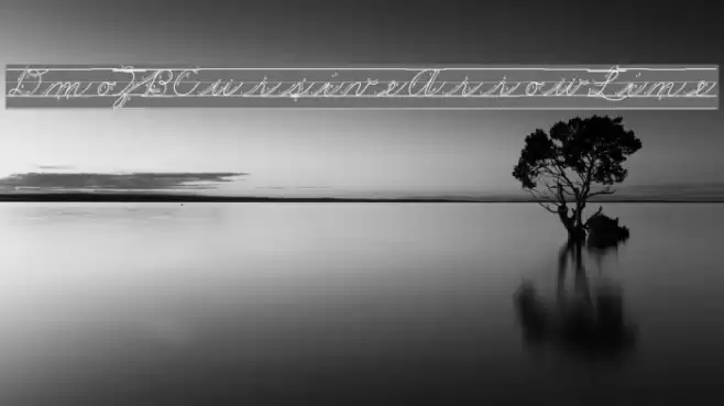 DmoZBCursiveArrowLine Font examples