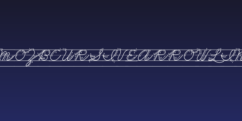 DmoZBCursiveArrowLine Social Header