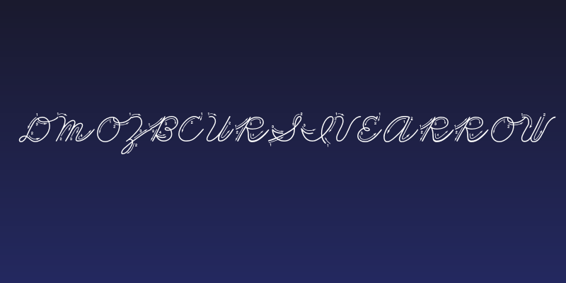 DmoZBCursiveArrow Social Header