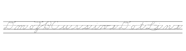 DmoZBCursiveDotLine  Frei Schriftart Herunterladen