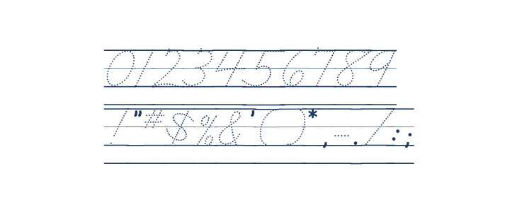 DmoZBCursiveDotLine Other Characters