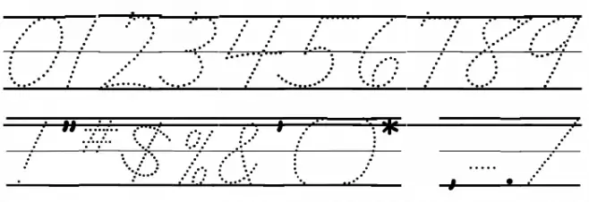 DmoZBCursiveDotLine Font OTHER CHARS
