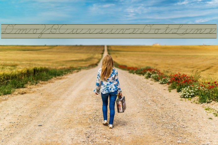 DmoZBCursiveDotLine Example 3