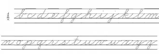 DmoZBCursiveDotLine फ़ॉन्ट लोअरकेस