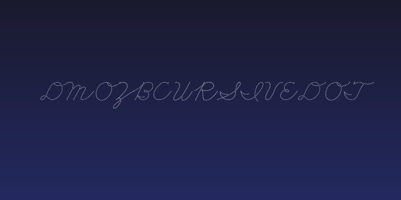 DmoZBCursiveDot Social Header