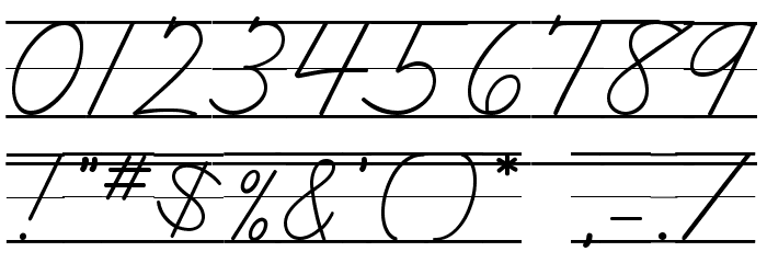 DmoZBCursiveLine Font OTHER CHARS