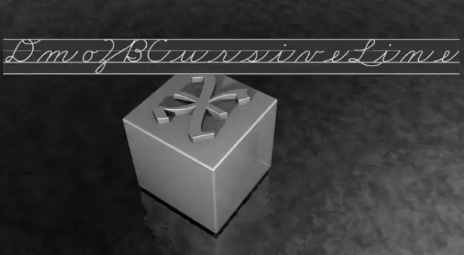 DmoZBCursiveLine Font examples