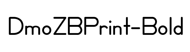 DmoZBPrint-Bold Font
