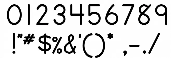 DmoZBPrint-Bold Font OTHER CHARS