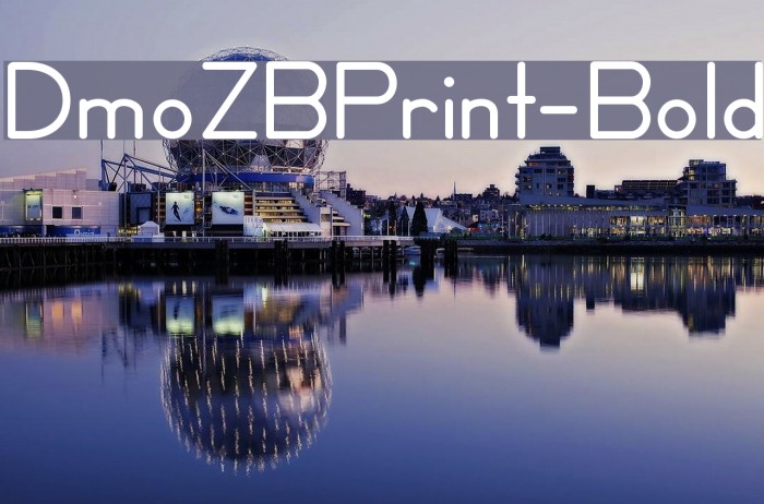 DmoZBPrint-Bold Font examples