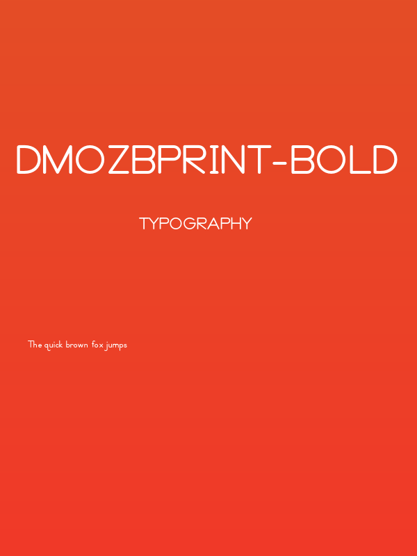 DmoZBPrint-Bold Poster