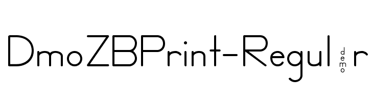DmoZBPrint-Regular  Fuentes Gratis Descargar